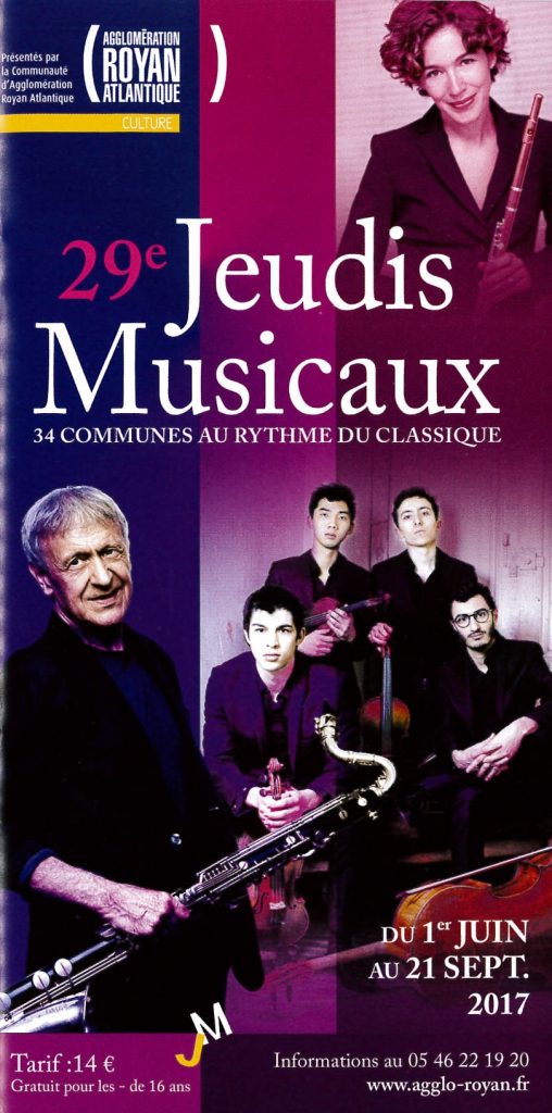 Jeudis Musicaux (31 aout et 1er septembre)