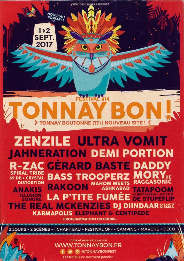 Festival Tonnay Bon ! – 1 et 2 septembre